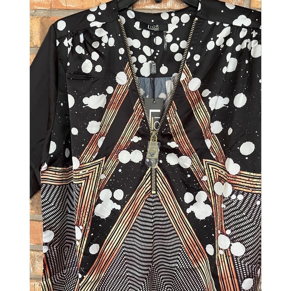 Lior Paris Women’s Multicolored Half Zip Up Top Size Small - Picture 10 of 11